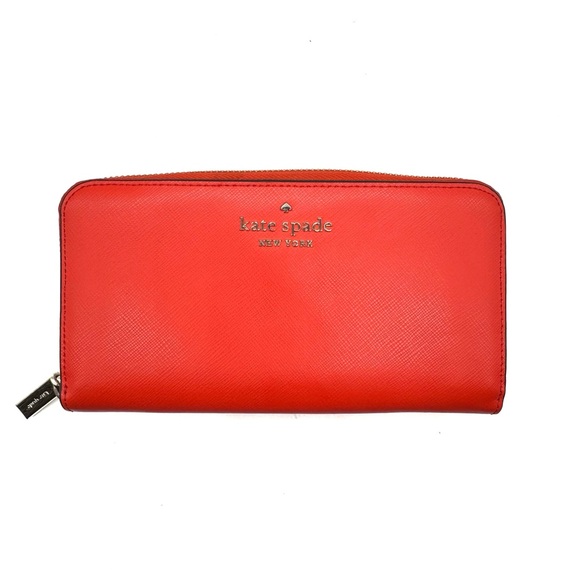 kate spade Handbags - Kate Spade New York Zipper Accordion Wallet Red